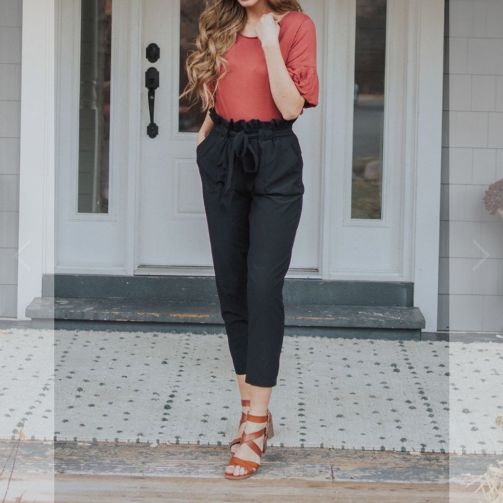 Albion Fit Bow-Belt Capri Black
